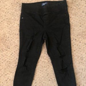 Ripped Black Jeggings from Old Navy